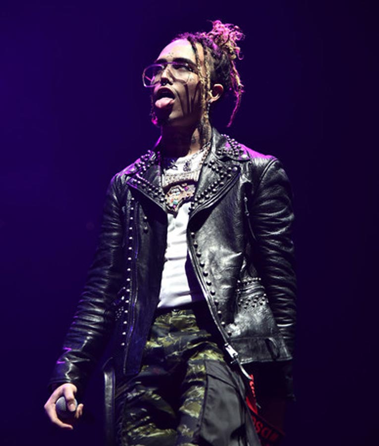 Lil Pump Studded Leather Jacket