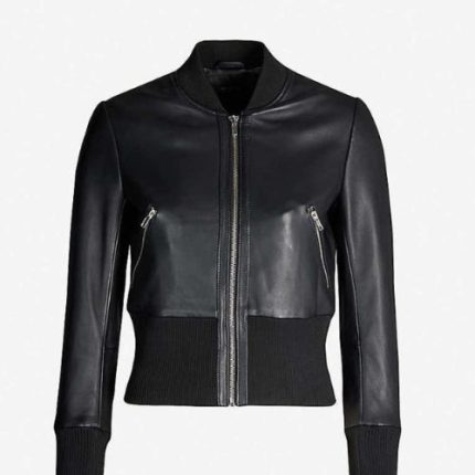 Arrow S08 Laurel Lance Leather Bomber Jacket