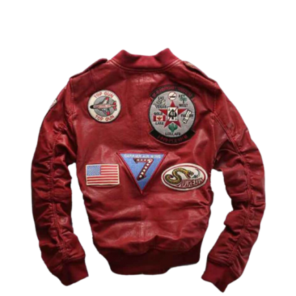 Carrier Air Wing Red Bomber Jacket