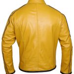 Classy Dijon Mustard Yellow Leather Jacket