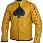 Classy Dijon Mustard Yellow Leather Jacket