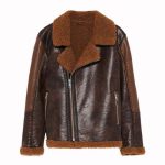 Dean Ambrose Shearling Leather Jacket