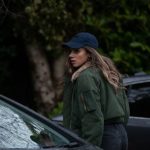 Hannah John-Kamen The Stranger Satin Jacket