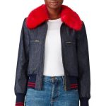 Katy Keene Dark Denim Bomber Jacket