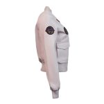 Light Pink Top Gun Vegan Leather Jacket