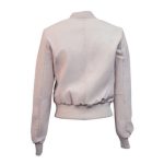 Light Pink Top Gun Vegan Leather Jacket