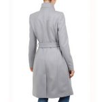 Mandy Davis Spinning Out Grey Wrap Coat