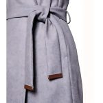 Mandy Davis Spinning Out Grey Wrap Coat