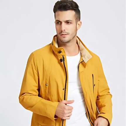 Mens Yellow Cotton Jacket