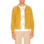 Mens Yellow Suede Jacket