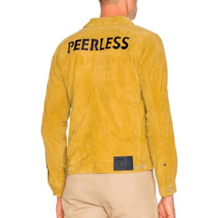 Mens Yellow Suede Jacket