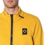 Men’s Yellow Training Zip-up Hooded Sweatshirt