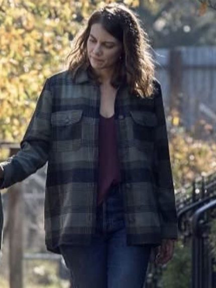 The Walking Dead Season 10 Maggie Rhee Plaid Jacket